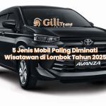 5 Jenis Mobil Paling Diminati Wisatawan di Lombok Tahun 2025